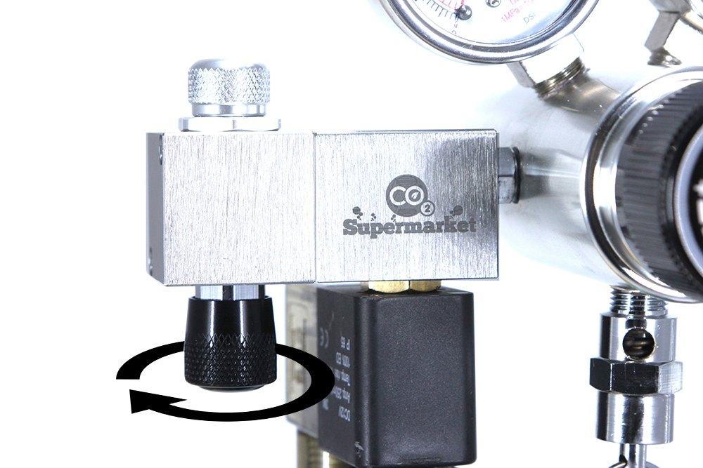 Adjust bubble rate using needle valve