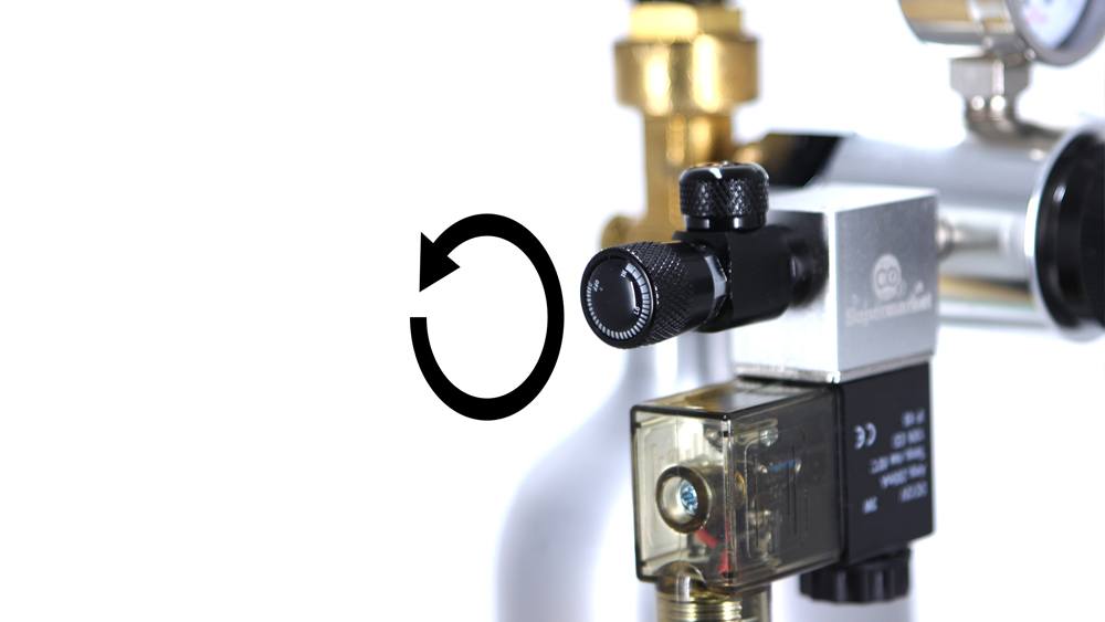 Open precision needle valve