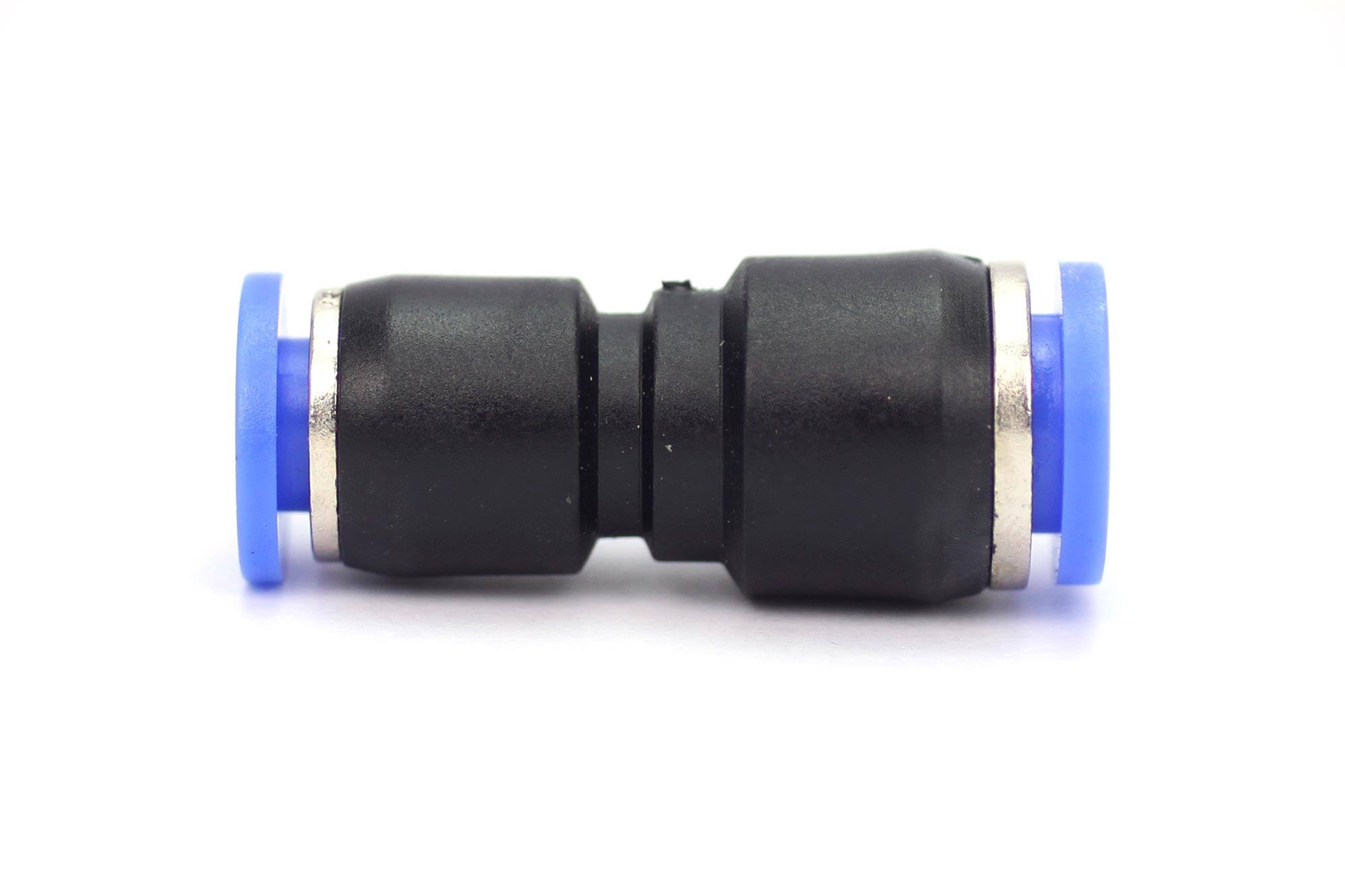 Push fit 8mm To 6mm Straight Reducing Connector CO2 Supermarket pneumatic-push-in-air-fittings-male-connector-10mm-hose-m10-1-5