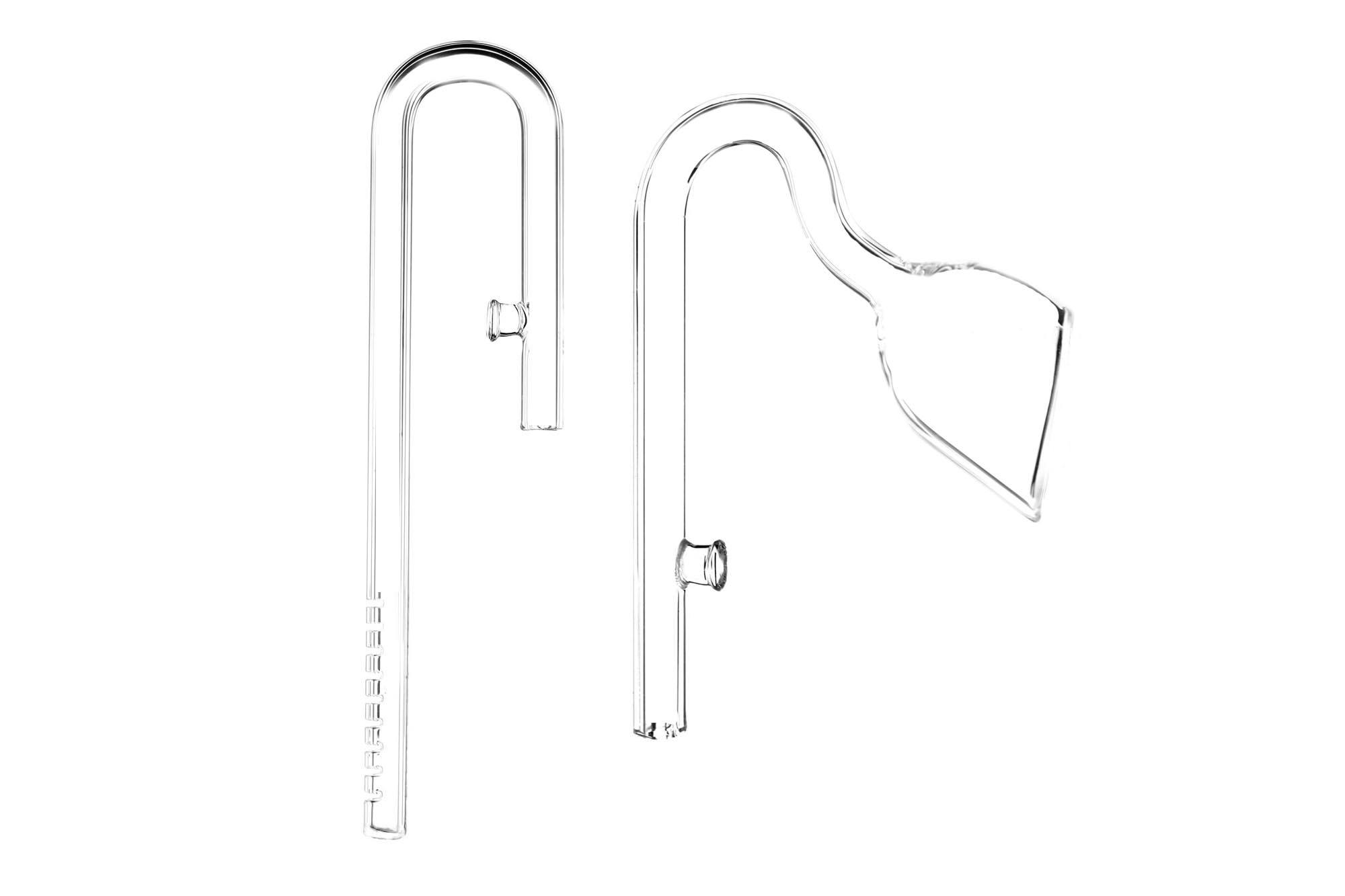 Glass Lily Pipe Set For Ø9mm (8/12mm) Tubing Downward Flow CO2 Supermarket