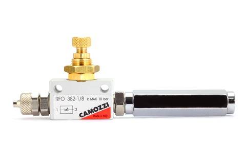Photo of Camozzi Precision Flow Controller with Compression and Extension