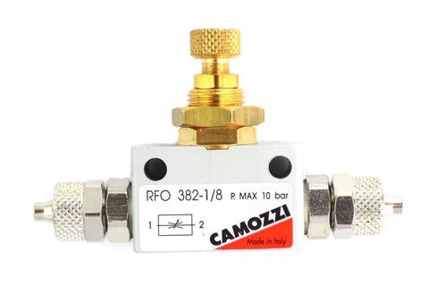 Photo of Camozzi Precision Flow Controller with 4/6mm Compression Fittings