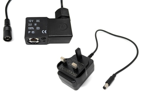12v DC Solenoid coil and UK transformer